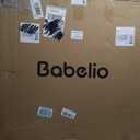 Babelio Baby Gate for Doorways and Stairs, 36-41" Pet Gate with Wide Walk Thru Door and Lock Indicator, No Drill Pressure Mounted Safety Gate with Double Lock and Self-Closing, Black