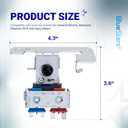 BlueStars Upgraded WR57X10051 Refrigerator Dual Inlet Water Valve - Compatible with G.E, Hotpoint & Kenmore Refrigerators - Replaces WR57X10040 AP3672839 PS901314 IMV513 WR2X10105