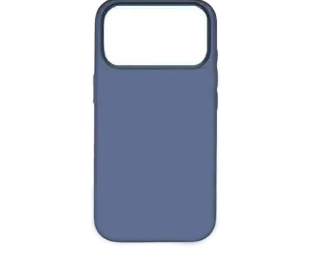 or iPhone 17 Pro/17 Pro Max Magnetic Case, Classic Liquid Silicone Anti-Scratch Mobile Phone Case (Gray Blue,17 promax)