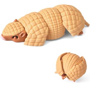 Yipintang 3D Printed Creature Flexible Animals - 5.91 Inches Fidget Animal for Desk Dcor (Pangolin)