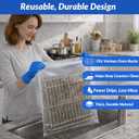 Oven Rack Cleaning Bags Kit, 10-Piece Set, Heavy Duty No Scrub Reusable Leakproof PE Soaking Bags, 2 Sizes (15.7x23.6 in & 19.7x27.6 in), Includes 2 Pairs Gloves & 2 Scrub Pads, Cleaner Not Included