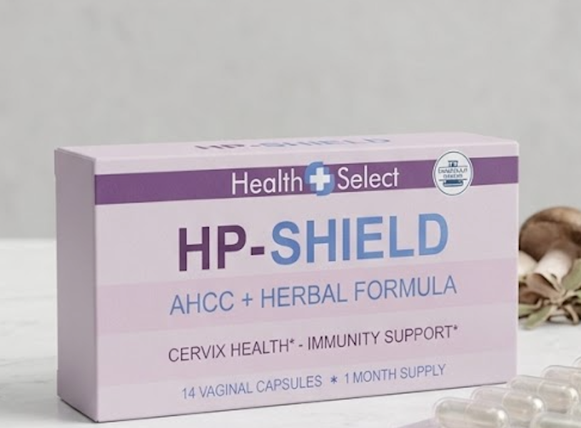 Health Select HP-Shield AHCC + Herbal Formula, Cervix Health, 14 Vaginal Capsules (EXP: 11/17/2028)