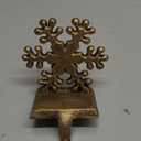 4 Pieces Snowflake Christmas Stocking Holder Christmas Hooks Skid Mantel Hooks Hanger for Fireplace Free Standing Christmas Decorations