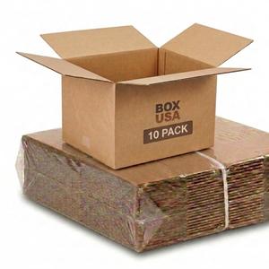 BOX USA Moving Boxes 22"L x 17"W x 12"H (10-Pack) Large - Corrugated Cardboard Box for Shipping, Mailing, Packing, Packaging and Storage