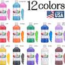 Positive Art Washable Paint for Kids, 12 Colors, 16 oz Bottles, Non-Toxic Tempera Paint Set for School and Classroom, Paraben-Free