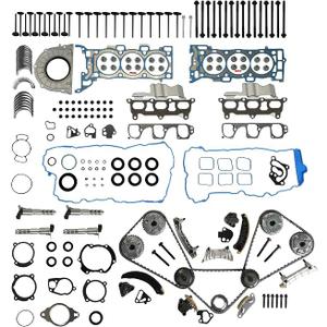 3.6 Engine Overhaul Kit Timing Chain Kit For Chevy GMC Buick 3.6L V6 09-16 | W/Head Gasket Set Bolt Bearing Kit Fit For GMC Acadia Buick Enclave Saturn Outlook Chevrolet Traverse HS26376PT-5 9-0753S