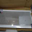 14" x 30" Cube Core Eggcrate Return Air Filter Grille for 1" Filter - Aluminum - White [Outer Dimensions: 16.5" x 32.5]