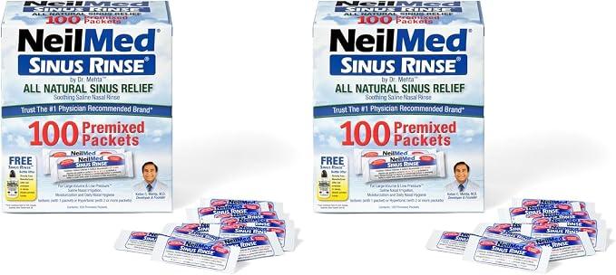 Neilmed all natural sinus relief, 100 pack