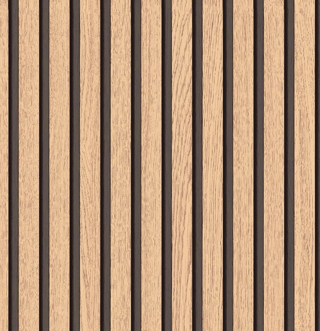 myforHD Wallpaper Peel and Stick Wood Grating Stripe Self-Adhesive Wallpaper Faux Wood Contact Paper Wood Slats Self Adhesive Wall Paper PVC Vinyl Film Removable Waterproof 17.3" x 393"