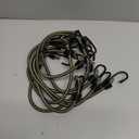 18 Inch Bungee Cords with Hooks, 10 Pack 9mm Elastic Cord Superior Material Multi-Purpose Bungee Cords Heavy Duty Outdoor for Tent,Luggage Rack,Various Cargoes, Weatherproof & UV,Olive