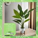 GreenBoxx Bird of Paradise Artificial Plant Fake Tree Fake Banana Leaf Plant Tropical Palm Trees Potted Plants | Home Indoor Modern Decor Natural Decoration | Large Realistic Leaves