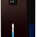 Dehumidifier, Dehumidifiers for Home, 98 OZ Water Tank, (1000 sq.ft) Quiet Dehumidifier for Basement Bedroom Bathroom with Humidity Display, Auto Shut Off, Relaxing 7 Color Ambient Light(Dark Brown)