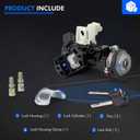 81910-B2100 Ignition Lock Switch Assembly with Keys Compatible with Kia Soul Soul EV 2014-2019, Ignition Lock Cylinder with Housing Replace# 81910B2100, 81450-34190, 81905-B2110