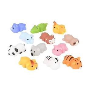 Curious Minds Busy Bags Set of 7 Cute Zoo Animal Mochi Squishy Animals - Kawaii - Cute Individually Wrapped Toys - Sensory, Stress, Fidget Party Favor Toy 