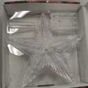 Christmas Tree Topper Star Warm White Light Christmas Tree Decor for Christmas Holiday Home Fit for General Size Xmas Tree, 8.7 Inch