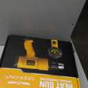 SEEKONE Heat Gun 1800W 122-120250- 650Fast Heating Heavy Duty Hot Air Gun Kit Variable Temperature Control Overheat Protection with 4 Nozzles for Crafts, Shrinking PVC, Stripping Paint(5.2FT)