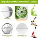 300 Pcs 58mm/2.28 inch Button Maker Supplies, 58mm Button Supplies Parts, (Approx. 2.25 inch) Round Badge Blank Button Pins, Includes Metal Pin Back Cover, Metal Cover, Clear Film