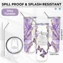 Geiserailie 2 Pcs Employee Appreciation Gifts for Women 20oz Marble Tumbler Cups Difference Maker Thank You Gifts for Volunteer Nurse Teacher Graduation (Purple and Blue)