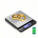 Digital Jewelry Scale 500g x 0.01g Precision Gold Scale for Jewelers & Collectors, Digital Pocket Scale with Backlit LCD, Tare Function Ideal for Gemstones, Bullion & Coins.