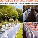 50 Pack White Stretch Chair Covers, Spandex Dining Chair Slipcovers, Wrinkle Resistant Reusable Covers for Wedding, Party, Banquet & Events