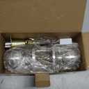 BESTTEN Keyed Entry Door Knob with Lock, Interior and Exterior Door Lock, Standard Ball, Satin Nickel