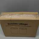 White Linen Tall Drum Lamp Shades Set of 2, 10"Top x10" Bottom x 13"High, Lampshade Replacement for Table Lamp Floor Lamp, Natural Linen Lampshades, Spider, Harp Holders Included, Easy Assembly