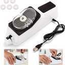 Electric Knife Sharpener,(USB) Double Sided Knife Sharpener,Quick Sharpening & Polishing,with Protective Cover
