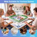 Shipped Rolled Mahjong Mat, 33 Inch, 3mm Thick Non-Slip Rubber Mahjong Mats