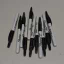 Sharpie Retractable Permanent Markers, Fine Tip, Black, 12 Count - Desk, Classroom, Office Supplies