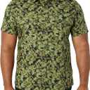 Amazon Essentials Mens Slim-Fit Short-Sleeve Two-Pocket Utility Shirt (L)