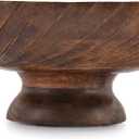 Mahasu Fruit Bowl Wooden Fruit Bowl for Kitchen Counter for Home Decor or Decorative Fruit Bowl for Table (12" X 12'" X 4.75")