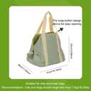 2-in-1 Convertible Pet Carrier & Bed, Soft-Sided Portable Travel Tote with Safety Tether, Pet Car Seat, for Small Dogs & Cats, Soft Plush Inner Lining, Ideal for Car Travel, Shopping