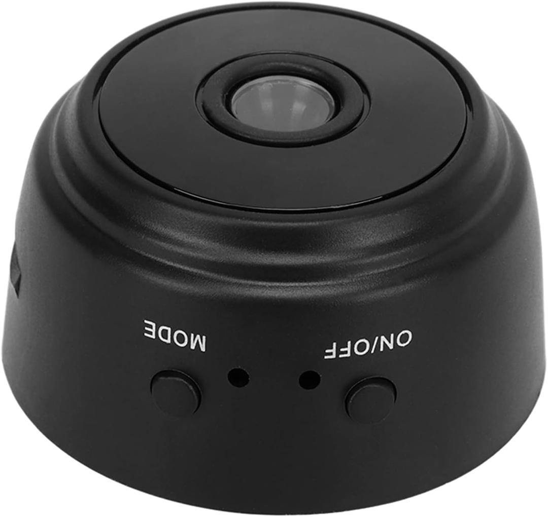 Heayzoki A9 Home Mini Camera, Security Camera with Magnetic Back Cover, Home Security Camera Support Connectivity (Black)