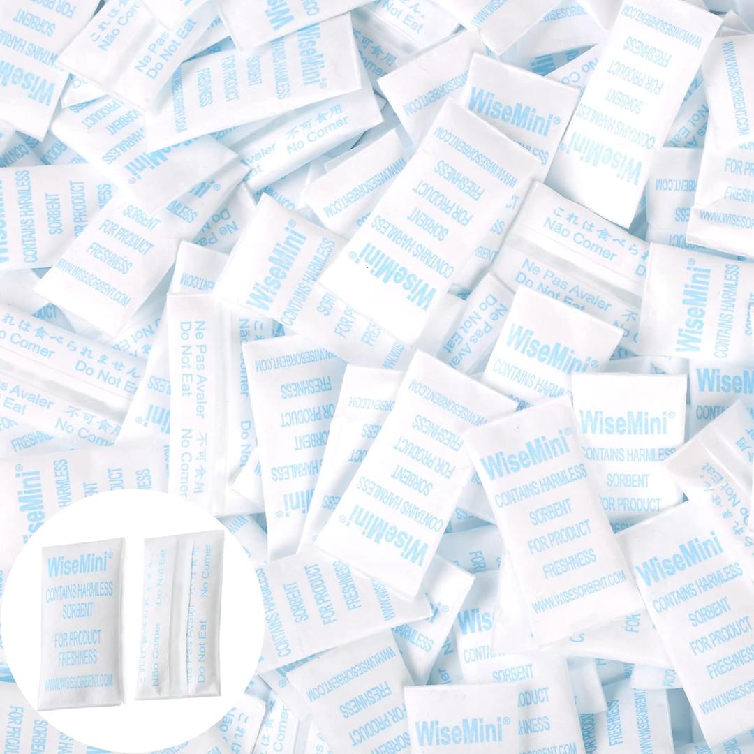 0.25 Gram 600 Pack Silica Gel Packets, Dessicant Packets, Silica Gel Packs, Moisture Absorbers for Food Storage, Food Safe Desiccant Dehumidifiers