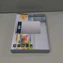 Fuzion Food Scale, 1g/0.1oz Digital Kitchen Scale - 22lb, 7 Units, Tare & PCS, Rechargeable Power, Tempered Glass & Stainless Steel - Food Weight Scale Grams and Ounces for Cooking, Baking (LCD-Piece Counting, Silver)