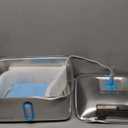 Kastty 15L/3.96 Gal Large Capacity Dog Water Bowl Dispenser,Stainless Steel Dog Water Fountain Quiet LED Light Triple Filtration Dog Water Bowl, Automatic Pet Water Fountain Easy Cleaning(FS78,Blue)