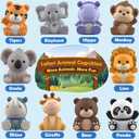 Learning Toys for 1,2,3 Year Old Toddlers, 20Pcs Safari Animals Toys Montessori Counting, Matching & Sorting Fine Motor Games, Christmas Birthday Easter Gift for Baby Boys Girls Age 12-18 Months