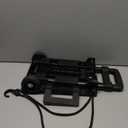 Folding Hand Truck,Portable Platform Luggage Cart Collapsible Dolly with 2 Wheels & 2 Ropes,Utility Portable Expandable Large Chassis Collapsible for Moving Airport Travel Luggage Office Use,Black