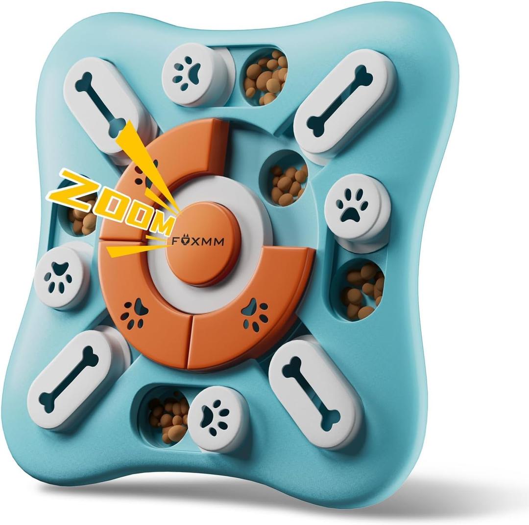 Interactive Dog Treat Puzzle Toys for IQ Training & Mental Stimulating,Fun Slow Feeder,Large Medium Small Dogs Enrichment Toys with Squeak Design, S-Level 2