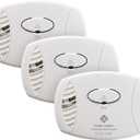 FIRST ALERT CO400-3 Carbon Monoxide Detector, Battery Operated, White , 3-Pack -CO400-3