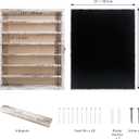 Shadow Boxes Display Cases 16x20 with Removable Shelves, 2.2 Inch White Deep Shadow Box Frame for Keepsake Collectibles, Coins Military Medals Pins Wedding Flowers