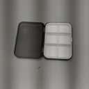 Portable Pill Organizer - Slim Pill Box for Purse or Travel, Compact Pill Case(4 Compartment,Gray)