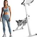 Stair Stepper Folding Vertical Aerobics Appliances Exercise Climber for at-Home Workouts Total Body Exerciser with Handle 242LBS Load with Pedal/Stand/Cup Holder, Step Angle Adjustable