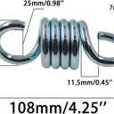 Heavy Duty Hammock Spring TTZEZE Heavy Duty Galvanized Steel Extension Spring for Hanging Porch Swing,Hammock,Boxing Bag,Hanging Chair,Gym 2 Pack 7mm/0.28''