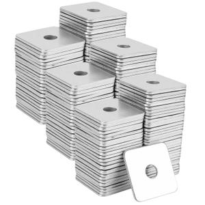 SHEUTSAN Square Washers Plate, 1/2 Inch ID, 2x2 Inch OD, 1/8 Inch Thickness, 60 Pieces