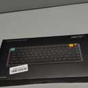 nuphy Air75 V3 Hot Swappable Wireless Mechanical Keyboard, 84 Keys 75% Custom Low Profile Keyboard with Knob, RGB Backlit, Gasket Mounted, Support Bluetooth/2.4GHz/USB-C,Black-Red Nano