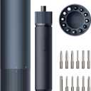 HOTO Electric Screwdriver Rechargeable, 3.6V Cordless Screwdriver Set USB-C, 3 Torque Settings, 1500mAh Battery, LED Light & 12 S2 Metal Bits for Furniture/Electrical Repairs