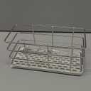 Kitchen Sink Sponge Holder,Sink Caddy Sponge Holder, Kitchen Sink Organizer for Dish Brush Holder and Sponge (White)