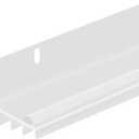 36″ L-Shaped PVC Door Bottom – Triple Vinyl Seals & Drip Cap – Fits 1-3/4″ to 2″ Doors – Fills 1/4″–1/2″ Gaps – Slotted Mounting Holes & Screws Included (White)