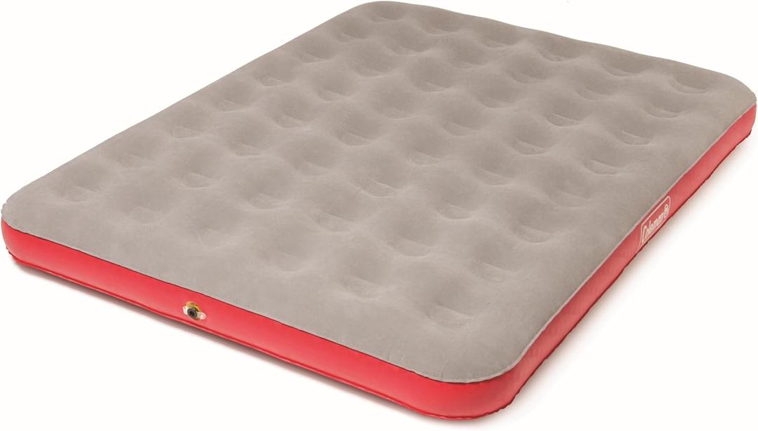 Coleman QuickBed Single-High Inflatable Air Mattress, Leak-Free Airbed with Plush Top & Included Carry Bag for Indoor/Outdoor Use, Queen 